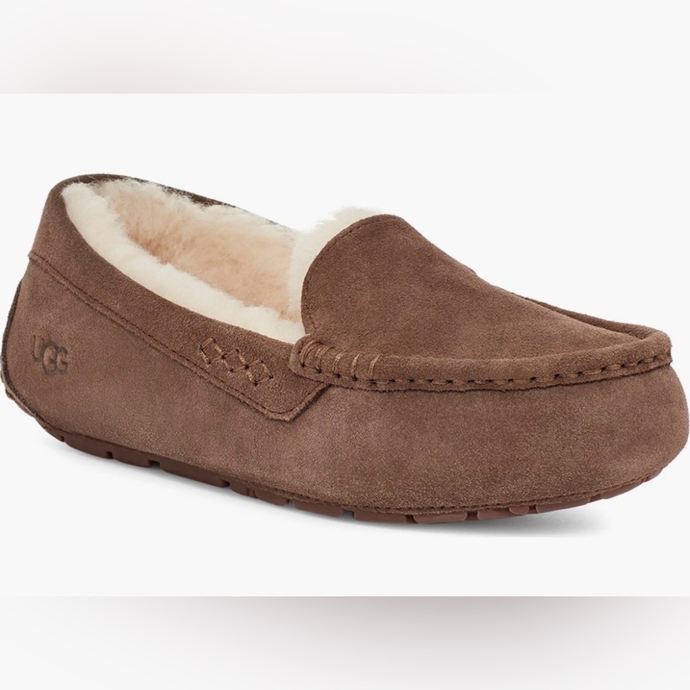 UGG Ansley Water Resistant Loafer Slipper in Espresso Size 7